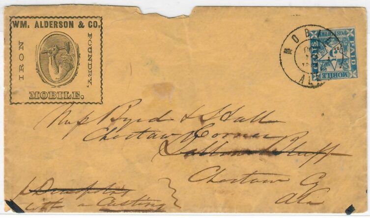 Cat. No. 58X2, Issue 1861, Denom 5¢, Color:  Blue, With Certificate