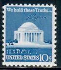 Cat. No. 1510G, Issue 1973, Denom 10¢, Color:  Blue, with the tagging omitted error