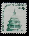 Cat. No. 1591b, Issue 1975, Denom 9¢, Color:  Slate Green, Tagging Omitted