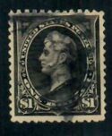 Cat. No. 261A, Issue 1894, Denom $1, Color: Black, With Certificate