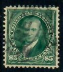 Cat. No. 263, Issue 1894, Denom $5, Color: Dark Green, With Certificate