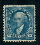 Cat. No. 277, Issue 1895, Denom $2, Color: Bright Blue, With Certificate