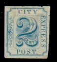 Cat. No. 2L5, Issue 1850, Denom 2¢, Color: Blue, With Certificate