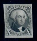 Cat. No. 4, Issue 1875, Denom 10¢, Color: Black, With Certificate