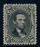 Cat. No. 91, Issue 1867, Denom 15¢, With Certificate