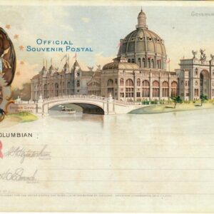 1893 Columbian Exposition Postcard, Superb Condition