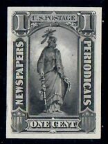 Cat. No. PR81P3, Issue 1885, Denom 1¢, Color:  Black, With Certificate