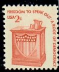 Cat. No. 1582c, Issue 1977, Denom 2¢, Color:  Red Brown, Tagging Omitted