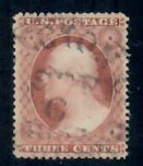 Cat. No. 25, Issue 1857, Denom 3¢, Color: Claret, With Two Certificates