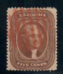 Cat. No. 30, Issue 1861, Denom 5¢, Color: Orange Brown, With Certificate